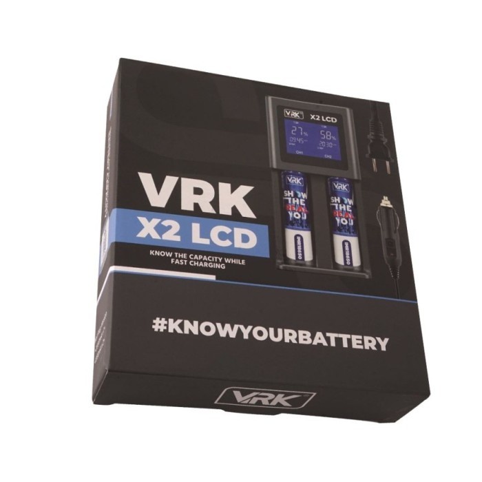 CHARGER BATTERY VRK X2 LCD FAST CHARGING 2 SLOT AUTHENTIC BY VRK