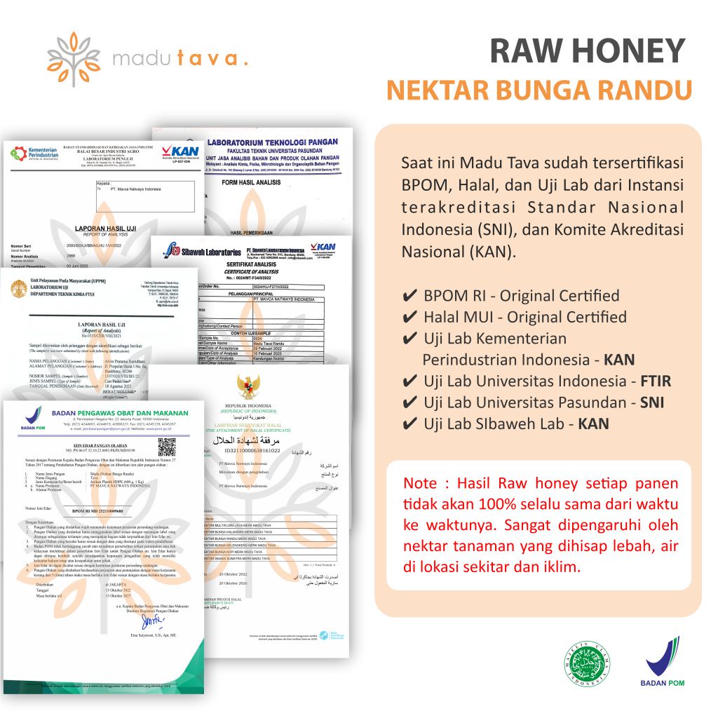 

Madu Murni 1Kg Tava Grade A Nektar Randu Ala Pure Natural Raw Honey