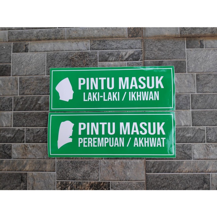

Terlaris - Stiker Vinyl Pintu Masuk Pria Wanita Lokasi Sign Masjid Musholla Tanda