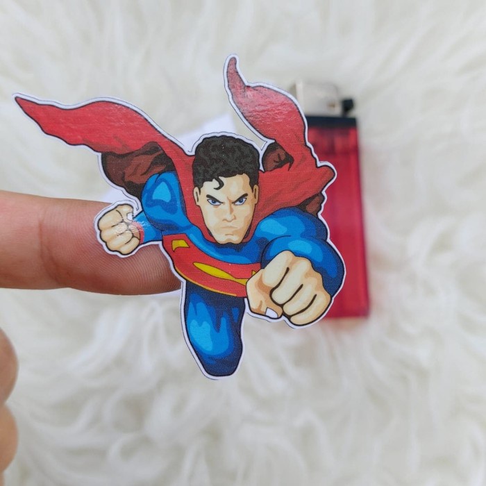 

Terlaris - Stiker Vinyl Karakter Superman Motor Laptop Casing HP Sepeda Kartun