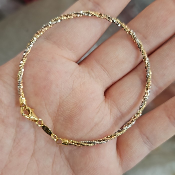 ✨Sale Gelang Bangle Bulat Kawat Choker Pentol Bola Emas Asli 700 70 16K Ubs Berkualitas