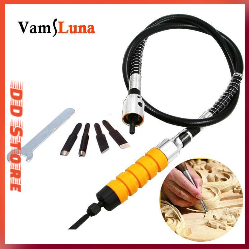 

TERMURAH !!! VamsLuna Alat Ukir Kayu Electric Chisel Wood Carving Tool Set - RI0240