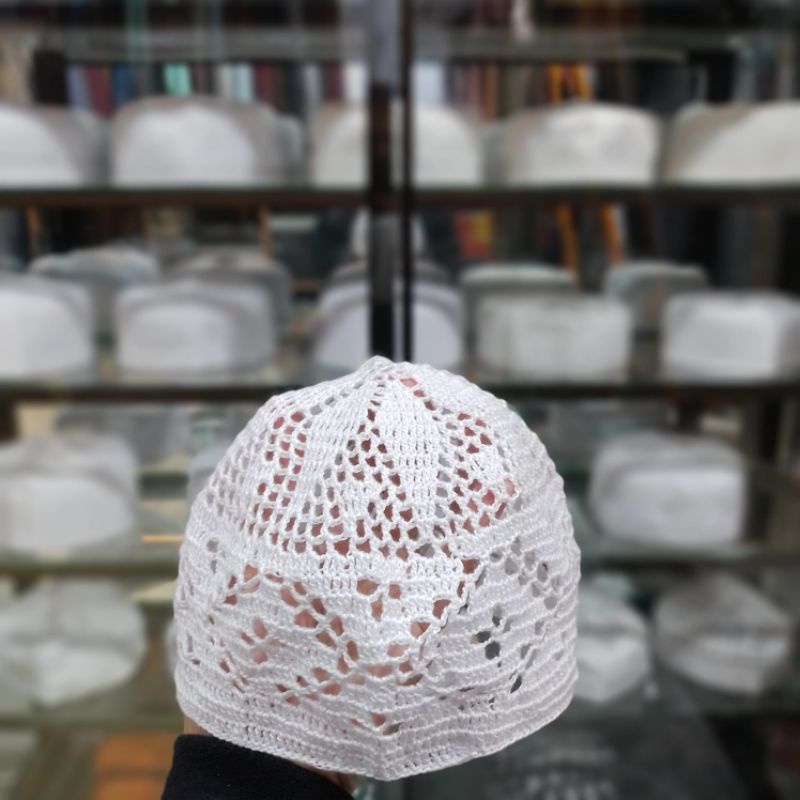 kopiah rajut mahali rajut tangan