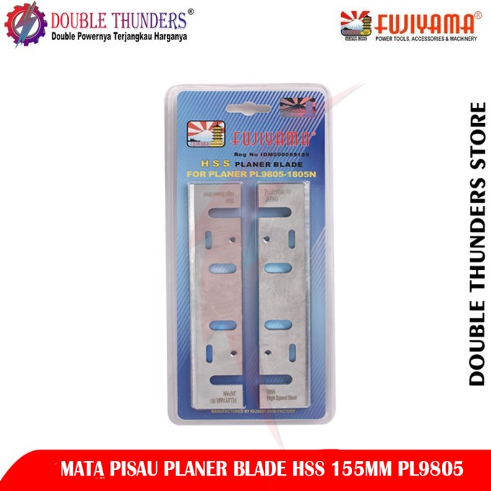 Fujiyama Planer Blade HSS 155MM PL9805 Mata Serut Panjang -Lulas G