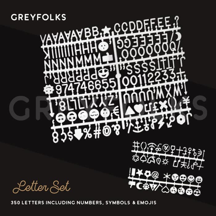 

Big Black Felt Letter Board Ready Stock!