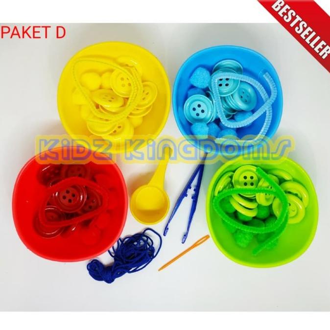 Mainan Montessori Sensory Toys Edukasi PAKET SORTIR LENGKAP