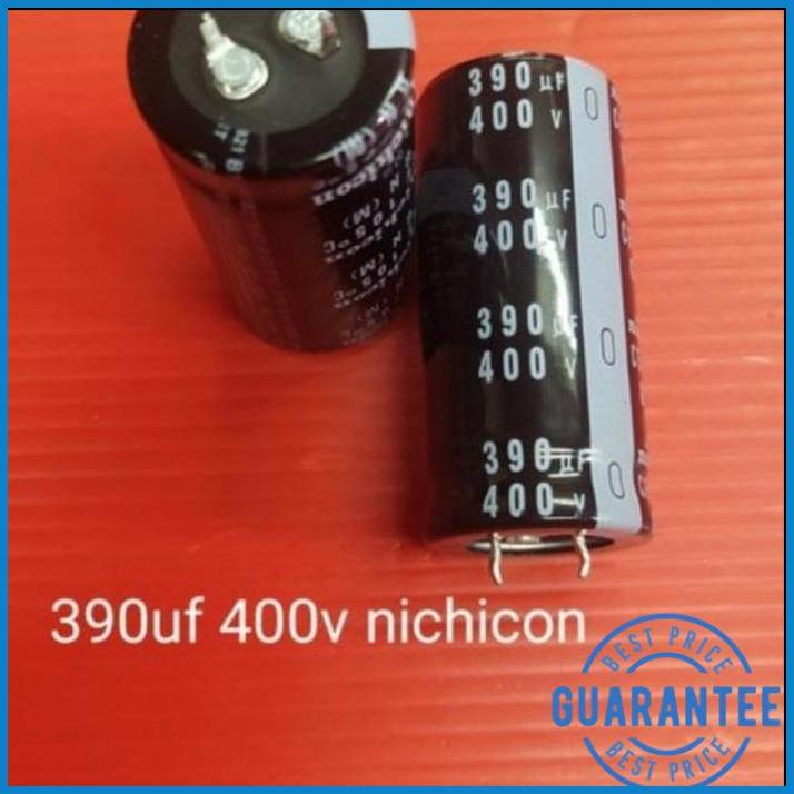 ELCO ELKO 390UF 390 UF 400V 400VOLT 400 VOLT V NICHICON ASLI | BPL