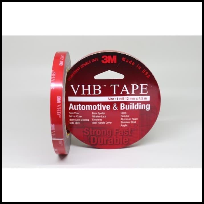 

DISKON DOUBLE TAPE 3M VHB 12MM X 4.5M ORIGINAL PRODUK 3M HIGH QUALITY !!
