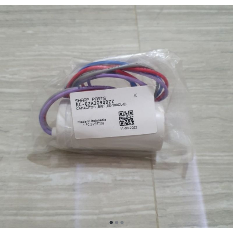 capacitor mesin cuci sharp 10 kg original