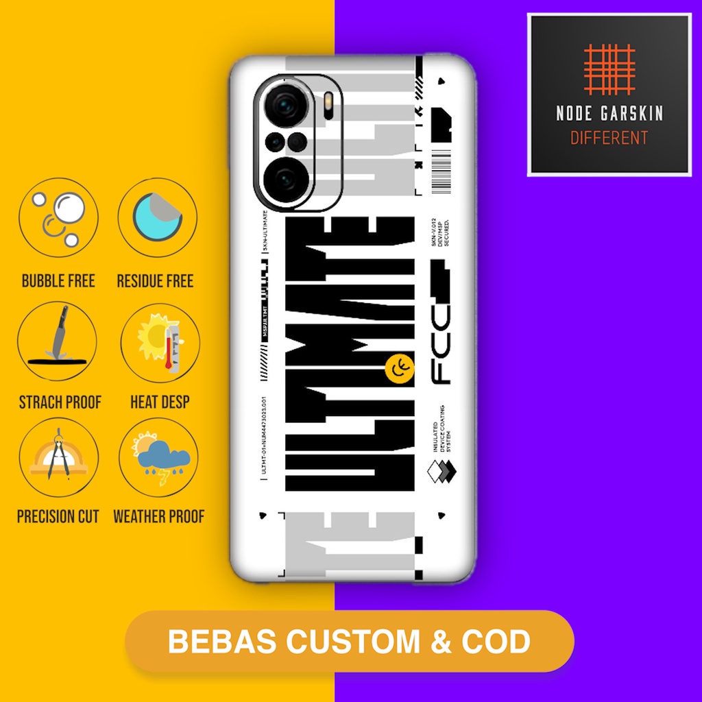 Garskin Skin Poco F3 Fullbody Atau Backonly ultimate 1 - Vinyl Protector