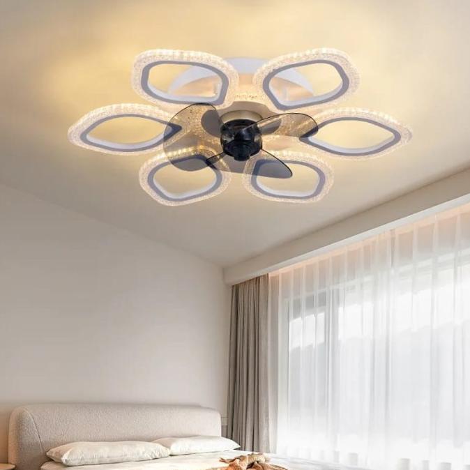 LAMPU HIAS PLAFON RUANG TAMU MEWAH + KIPAS ANGIN / LAMPU LANGIT LANGIT Premium