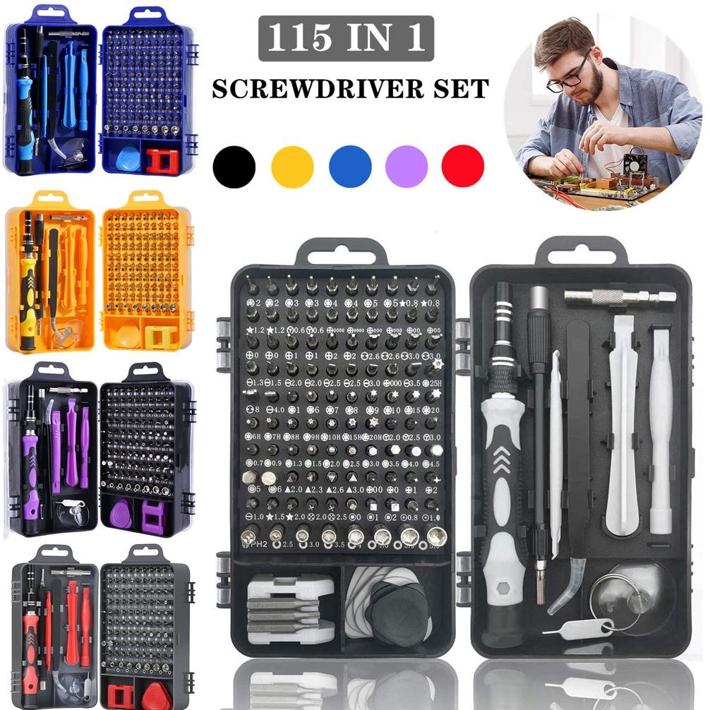 Bisa COD Obeng Set 115 in 1 obeng hp Multifungsi Alat Bongkar Mini Precision Untuk Smartphone Laptop