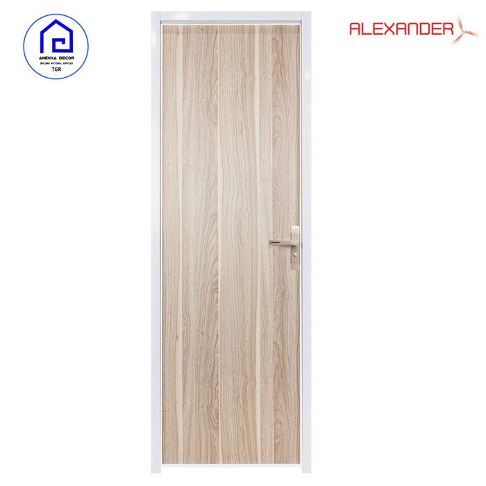 Terbaru Pintu Kamar Mandi Vinix Aluminium Mix Pvc Door Ukuran 67X195 Cm Promo Terlaris
