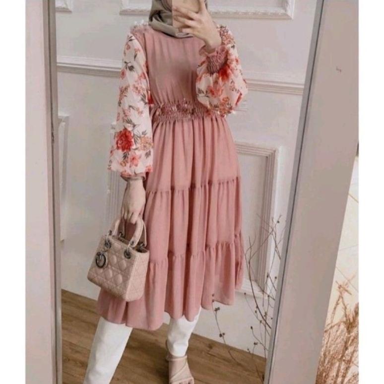 Viral TUNIK VELA KOMBINASI CRINGKLE | OLEA TUNIK RAYON  FULL KANCING BUSUI SELEBGRAM  FASHION WANITA