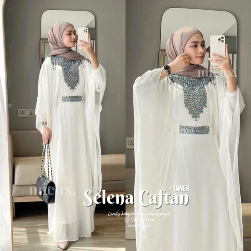 Isyana Kaftan Mieux Kaftan Payet Jumbo Original Mieux Kaftan Lebaran Mewah