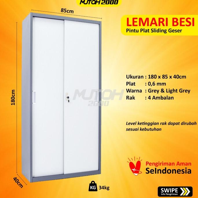 

[ Megaelektro99 ] Lemari Arsip Lemari Besi Filling Cabinet Pintu Plat Sliding Geser Original