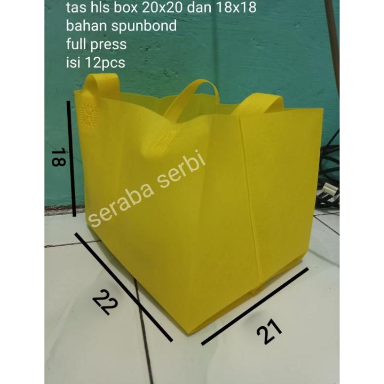 

Miliki Handle lipat samping box 20 x 20 tas hajatan syukuran besek kotak