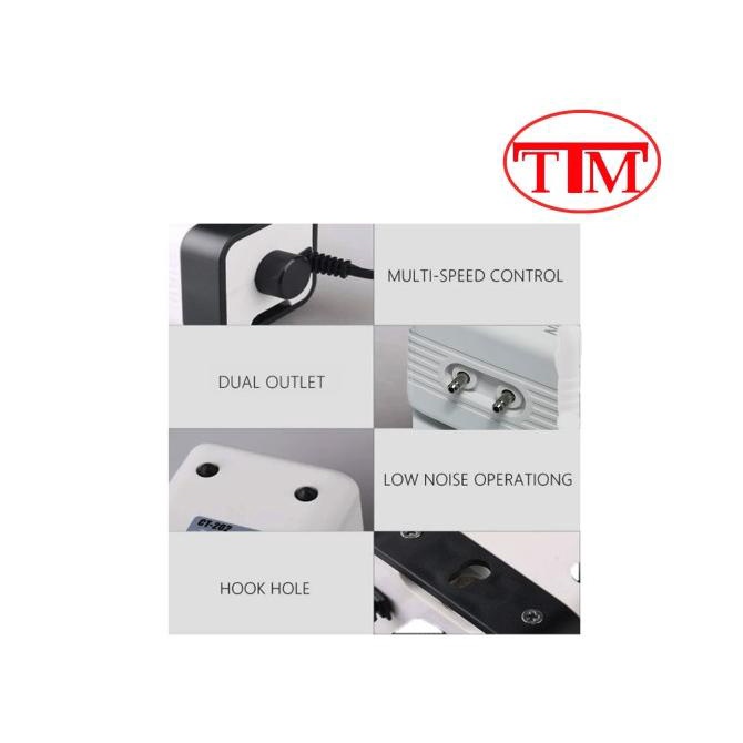 Bagus CT-402 AERATOR SUNSUN AIR PUMP AQUARIUM POMPA UDARA ORIGINAL SUNSUN