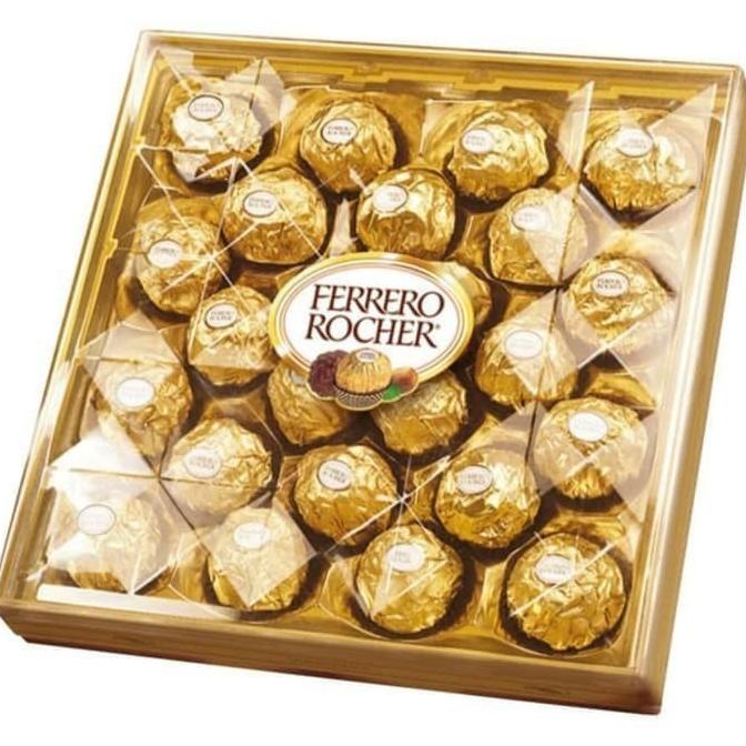 

Dubahstore Cokelat Coklat Hazelnut Ferero Ferrero Rocher 24 T24 - Hampers Berkualitas