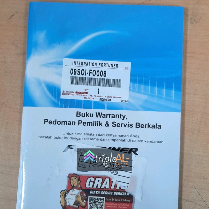 Terbaru Buku Manual Pedoman Pemilik Integration Book Fortuner Original Toyota Promo Terlaris