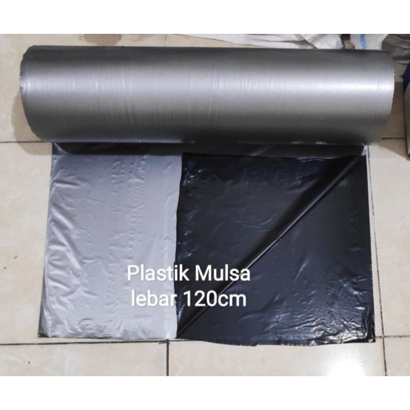 Plastik Mulsa Hitam Perak Ukuran 120/60 X 250 M