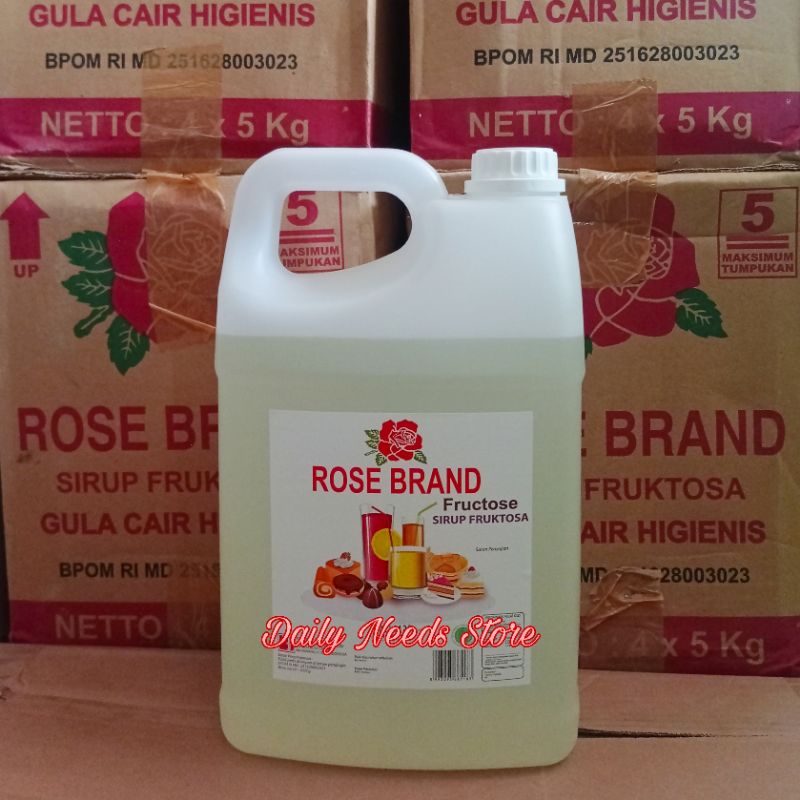 

Rose Brand Gula Cair/Simple Syrup/Fruktosa 5 Kg (Grab/Gojek)