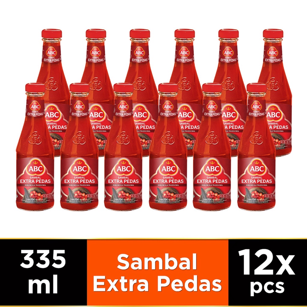 

Abc Saus Sambal Extra Pedas 335 Ml - Multipa 12 Pcs