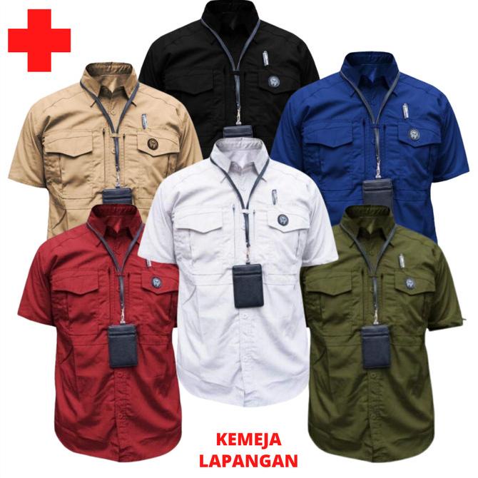 Kemeja Tactical Lengan Pendek Baju Pdl Lapangan Outdoor Taktikal Pdh