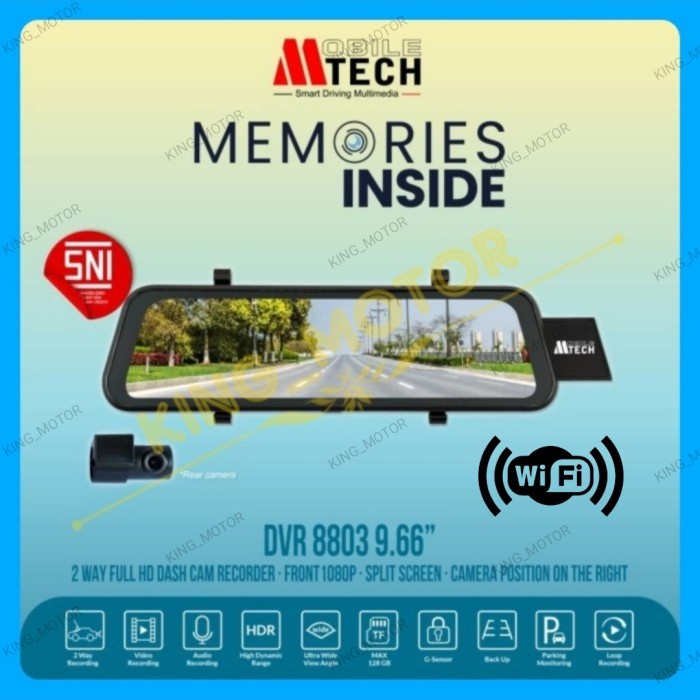 DVR Dashcam Spion Mobiletech MTech MM-8803 (9.66-Inch)