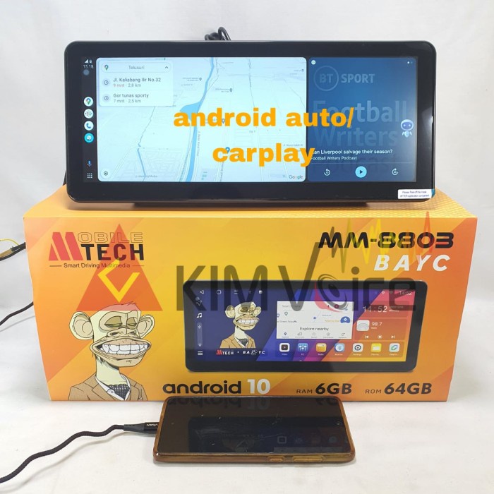 Baru Head Unit Android Mtech 8803 Bayc 12.3 Inch Ram 6/64Gb Garansi