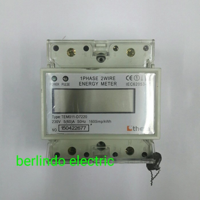 [New] Kwh Meter 1Phase 2Wire Thera Tem011- D7220 Diskon