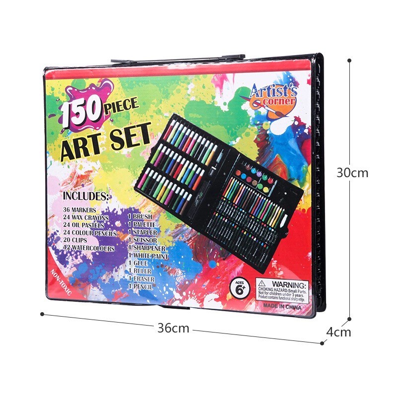 

Jos514 Crayon Set 150 Pcs Art Set Peralatan Gambar Lukis Isi 150 Sil Warna Krayon Set