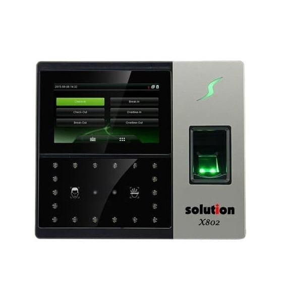 Mesin Absen Absensi Finger Print Sidik Jari Wajah Solution X-802 X802