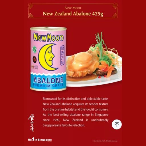 

Promo New Moon New Zealand Abalone Premiun Grade Golden Chef Singapore
