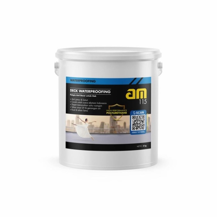 AM 115 New Cat Deck Waterproofing (PU) 4kg (Dark Grey) -Megah CT