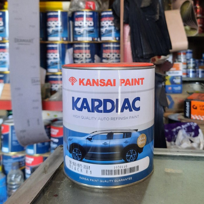 Cat Duco Kardiac black kansai paint/Hitam pekat -Megah CT