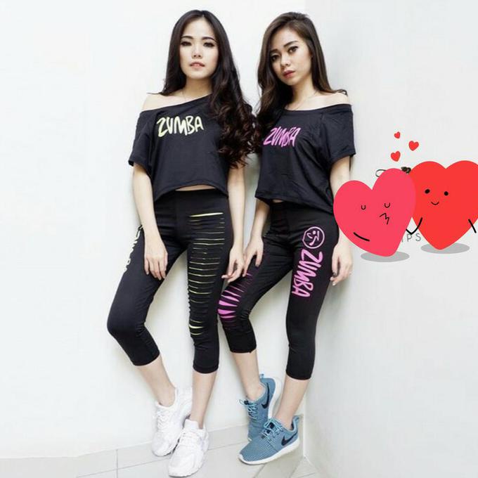 STELAN BAJU SENAM CELANA RIPPED ZUMBA
