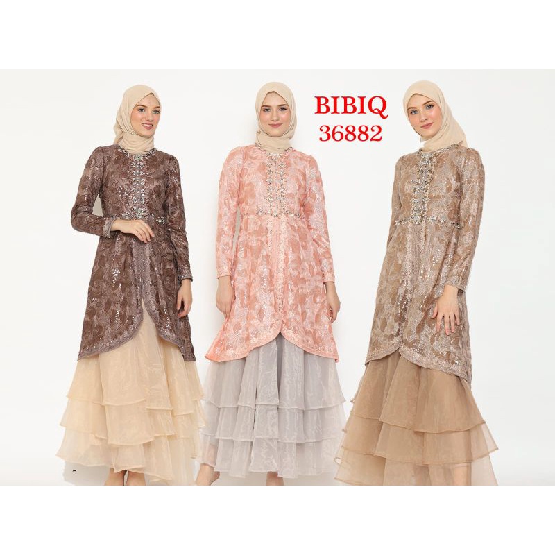 Bibiq 36882 Gamis Dress Muslim Fashion Muslim
