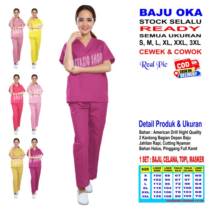 Terbaru Baju Ok / Baju Oka / Baju Jaga / Baju Ok Lengan Pendek Promo Terlaris