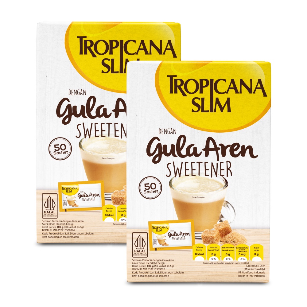 

Twin Pa - Slim Sweetener Gula Aren 50 Sachet - Pemanis Untuk Bantu Batasi Gula