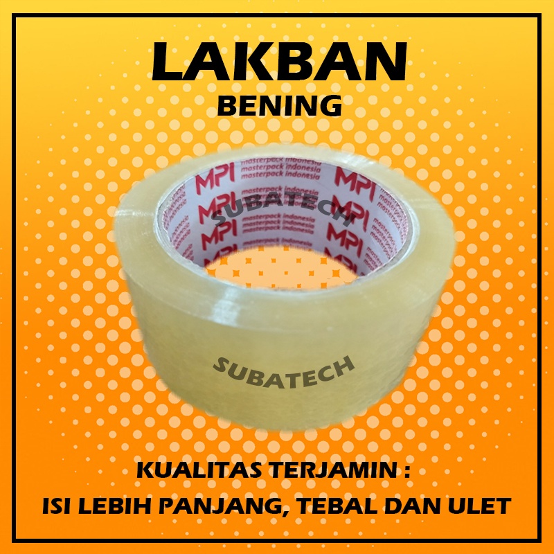 

Y7B LAKBAN BENING COKLAT 100 YARD X 45 MM MPI S3A