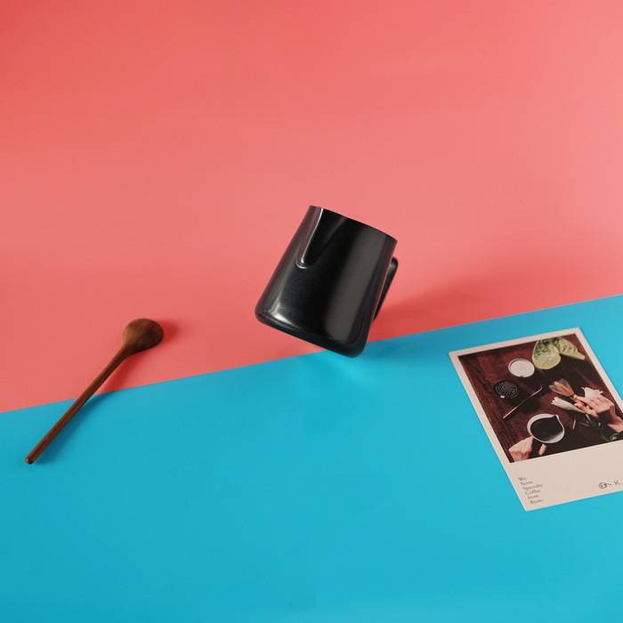 TRENTON Milk Frothing Jug 400ml - Black