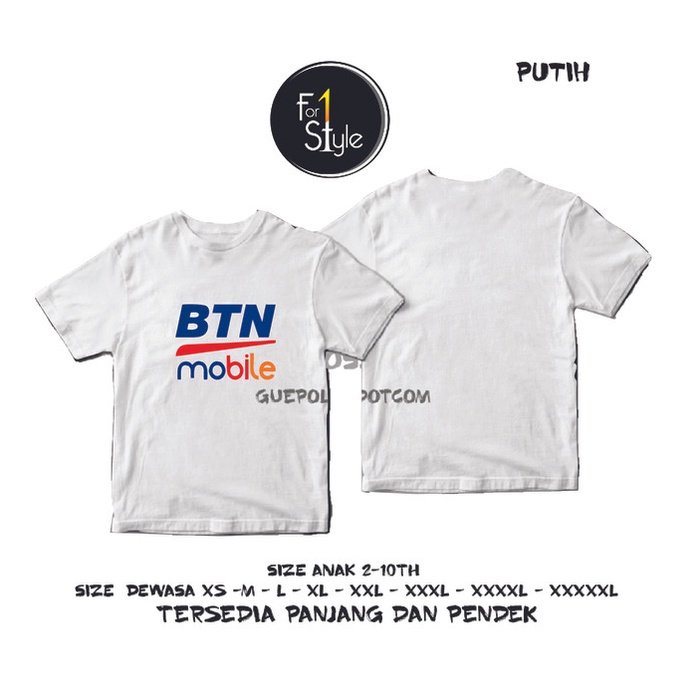 (SALE)) TYPE 03 - KAOS BTN MOBILE KAOS BTN KAOS BTN SYARIAH YUK ORDER