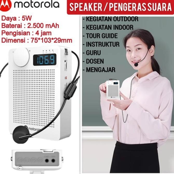 Speaker Pinggang Mini Mic Clip On Mengajar Tour Guide Murotal Mengaji