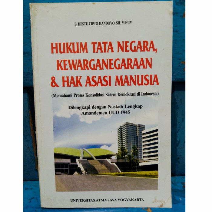 MUST HAVE HUKUM TATA NEGARA KEWARGANEGARAAN DAN HAK ASASI MANUSIA B HESTU CIPTO TERLARIS