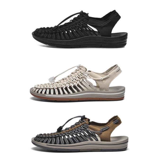 Sepatu Sandal Pria Tali Rajut Import