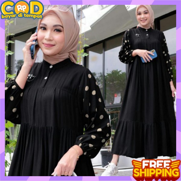 Gamis Remaja Kekinian Import Terbaru 2024 Termurah Gmis Muslimah Polos Gsmis Kondangan Pesta Gamis L