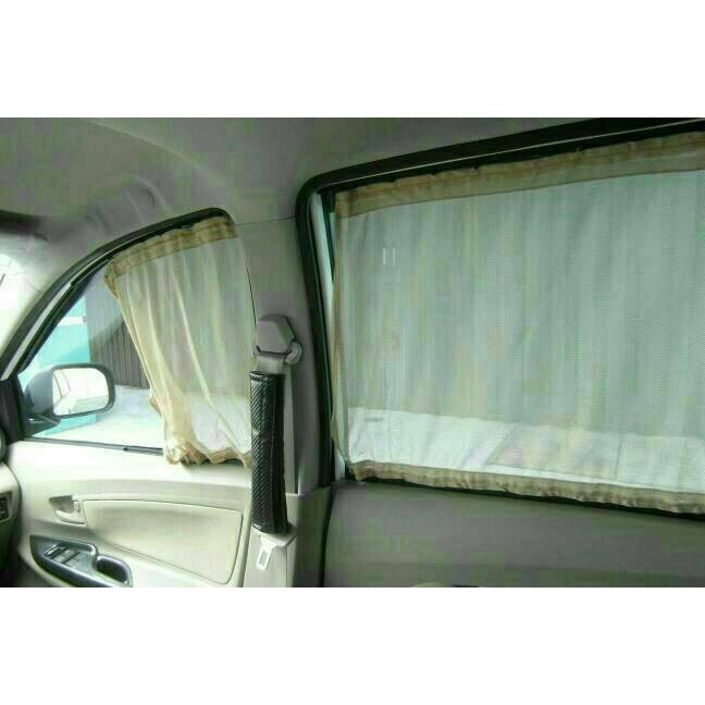 Hordeng / Horden / Gorden / Tirai Mobil Apv Lama Baru Crem 3M Best