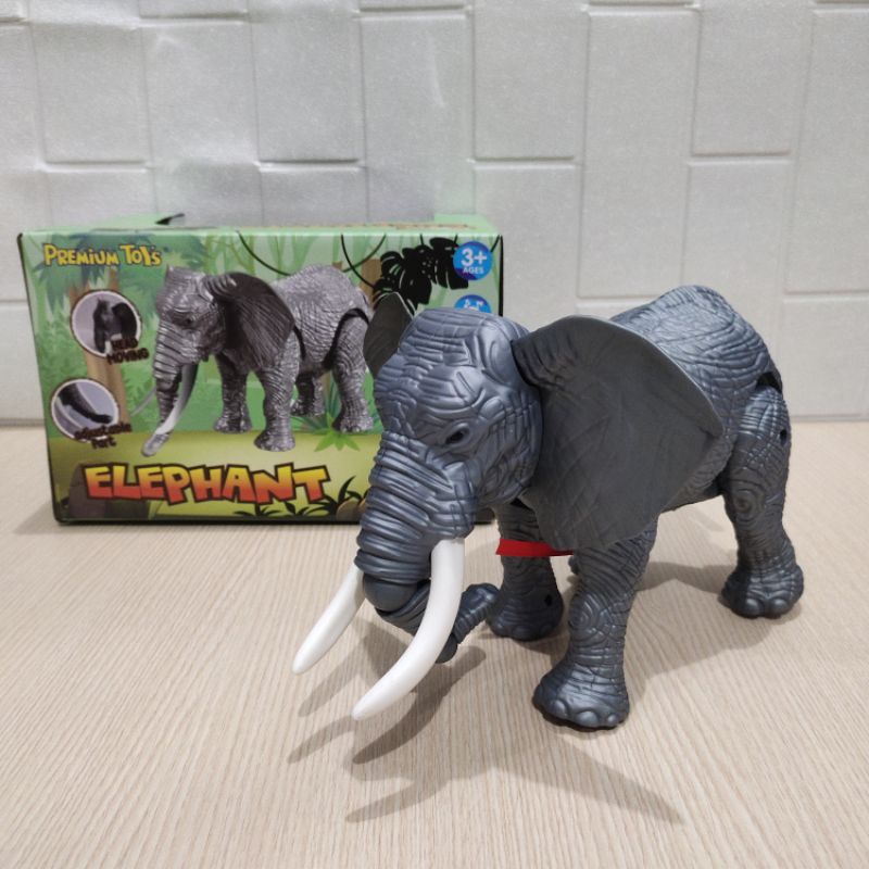 Mainan Gajah Elektrik Robot Gajah Berjalan Bersuara