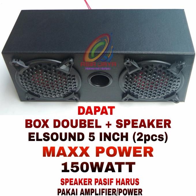 Paket Combo Elsound 5 inch & Box 5 Double